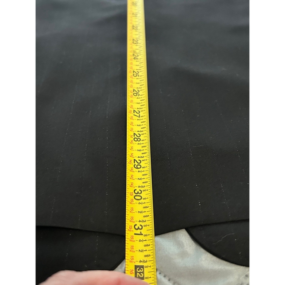 Anglia of England 100% Wool Pinstriped Suit Jacket & Pants | Size 45R | Black - Picture 15 of 16